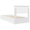 vidaXL Lit de Rangement Blanc 75 x 190 cm Bois d'ing&eacute;nierie
