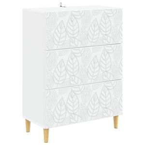 vidaXL Armoire &agrave; tiroirs Blanc 66 x 34,5 x 90 cm Bois d'ing&eacute;nierie