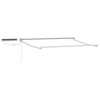 vidaXL Cadre de store r&eacute;tractable &eacute;lectrique Blanc 2,5 x 2 m Aluminium