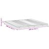 vidaXL Surmatelas Blanc 200 x 200 cm Tissu en Tricot