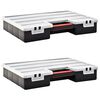 vidaXL Bo&icirc;tes d'assortiment 2 pcs 460x325x80 mm plastique
