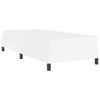 vidaXL Cadre de lit avec matelas Blanc pur 90 x 190 cm tissu