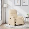vidaXL Fauteuil inclinable électrique crème tissu microfibre