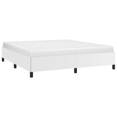 vidaXL Cadre de lit sans matelas blanc 160x200 cm similicuir