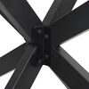 vidaXL Pied de table &agrave; manger en forme d'araign&eacute;e, anthracite, 150 x 78 x (72-73) cm, acier