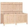 vidaXL Bo&icirc;te de rangement de jardin 147x68x64 cm Bois massif de pin