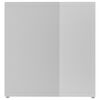 vidaXL Meubles TV 2 pcs Blanc brillant 142,5x35x36,5cm Bois ing&eacute;nierie