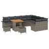 vidaXL Ensemble de canap&eacute; de jardin 12 pc 11-Nombre de places Gris