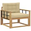 vidaXL Sofa de milieu ext&eacute;rieur Polyester Blanc
