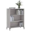 vidaXL Biblioth&egrave;que sonoma gris 69,5x32,5x90 cm bois d'ing&eacute;nierie