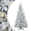 vidaXL Sapin de No&euml;l Artificiel &agrave; Branches Articul&eacute;es Blanc 240 cm