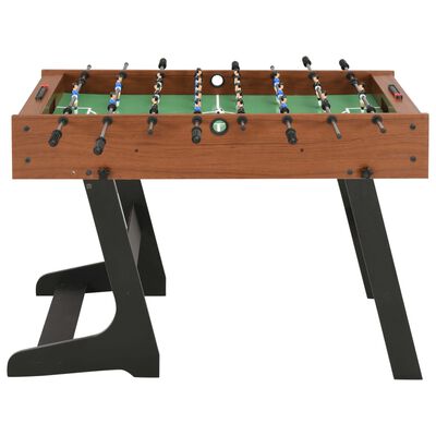 vidaXL Table de football pliante 121 x 61 x 80 cm Marron