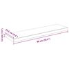 vidaXL &Eacute;tag&egrave;re murale flottante 2 pcs Blanc brillant 90x23,5x3,8cm MDF