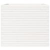 vidaXL Jardini&egrave;re blanc 80x80x68,5 cm bois de pin massif