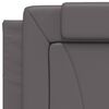 vidaXL Coussin de t&ecirc;te de lit Viana gris 90 cm similicuir
