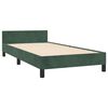 vidaXL Cadre de lit sans matelas vert fonc&eacute; 100x200 cm velours