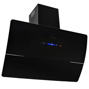 vidaXL Hotte murale acier inoxydable 756 m&sup3;/h 90 cm Noir
