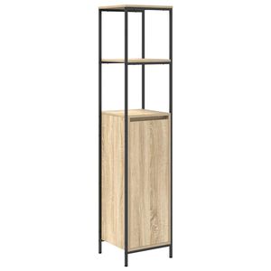 vidaXL Meuble de salle de bain avec &eacute;tag&egrave;res ch&ecirc;ne sonoma 36x35x165 cm