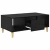 vidaXL Table basse Ch&ecirc;ne noir 90 x 50 x 26,5 cm Bois d'ing&eacute;nierie