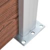 vidaXL Panneau de clôture WPC 95x186 cm Marron