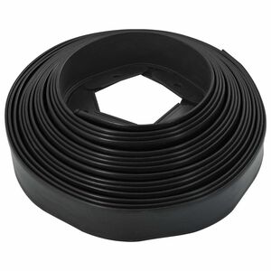 vidaXL Bordures de pelouse Noir 3000 x 4 x 5 cm Plastique