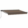 vidaXL Auvent r&eacute;tractable Taupe 4 &times; 3 m Polyester et Aluminium