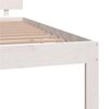 vidaXL Cadre de lit sans matelas blanc bois de pin massif 120x200 cm