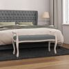 vidaXL Banc Gris foncé 110x45x60 cm Tissu