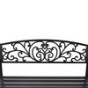 vidaXL banc de jardin 127 cm fonte noir