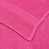 vidaXL Serviettes de toilette FROGN 10 pi&egrave;ces Rose 30x30 cm 360 g/m&sup2;