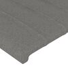 vidaXL T&ecirc;te de lit Gris fonc&eacute; 144 x 5 x 118/128 cm Tissu