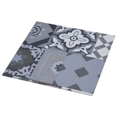 vidaXL Dalle de plancher autoadhésif PVC 5,11 m² motif coloré