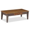 vidaXL Table basse Bois massif Vintage 118x60x40 cm