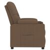 vidaXL Fauteuil inclinable Marron Tissu