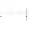 vidaXL Cl&ocirc;ture Euro avec poteau 50 x 0,6 m Acier recouvert de PVC Vert