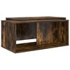 vidaXL Ensemble de tables basses 2 pc Ch&ecirc;ne fum&eacute; 90 x 48 x 40 cm