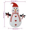 vidaXL Bonhomme de neige gonflable avec LED 250 cm