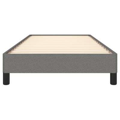 vidaXL Cadre de lit sans matelas gris foncé 90x200 cm tissu