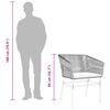 vidaXL Chaises de jardin lot de 2 et coussins marron rotin