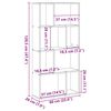 vidaXL Biblioth&egrave;que Blanc 60x20x120,5 cm Bois d'ing&eacute;nierie