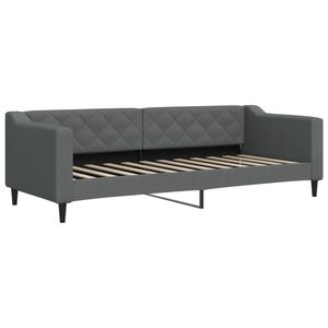 vidaXL Lit de repos sans matelas gris fonc&eacute; 80x200 cm tissu