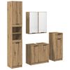 vidaXL Ensemble de mobilier de salle de bain 4 pc Ch&ecirc;ne artisanal