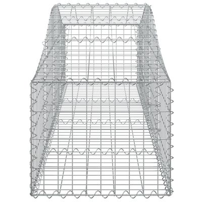 vidaXL Paniers à gabions arqués 8 pcs 200x50x40/60 cm fer galvanisé