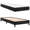 vidaXL Cadre de lit avec matelas Noir 100 x 200 cm tissu