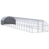 vidaXL Poulailler d'ext&eacute;rieur 3x16x2 m Acier galvanis&eacute;