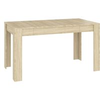 vidaXL Table à manger Chêne sonoma 140x74,5x76 cm Bois d'ingénierie