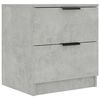 vidaXL Table de chevet Gris b&eacute;ton Bois d'ing&eacute;nierie