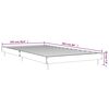vidaXL Cadre de lit sans matelas chêne sonoma 100x200 cm