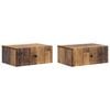 vidaXL Cabinet de chevet 2 pcs Bois ancien 49 x 34,5 x 20 cm