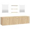 vidaXL Ensemble de meubles salle de bain 6 pcs ch&ecirc;ne bois d'ing&eacute;nierie